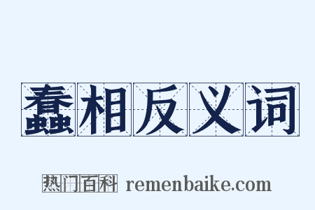 蠢相反义词是什么意思的图片